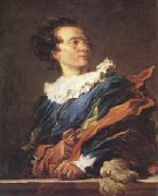 Jean Honore Fragonard Fantastic Figure Portrait of the Abbe de Saint-Non (mk05) oil painting artist